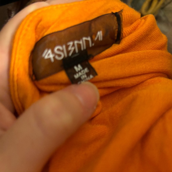 Orange keyhole bright bodysuit - Picture 2 of 2